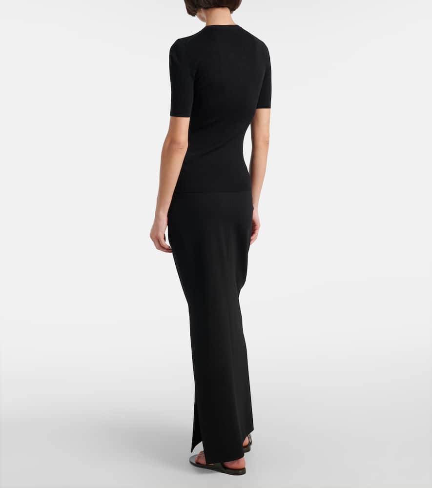 Celina ribbed-knit wool-blend top