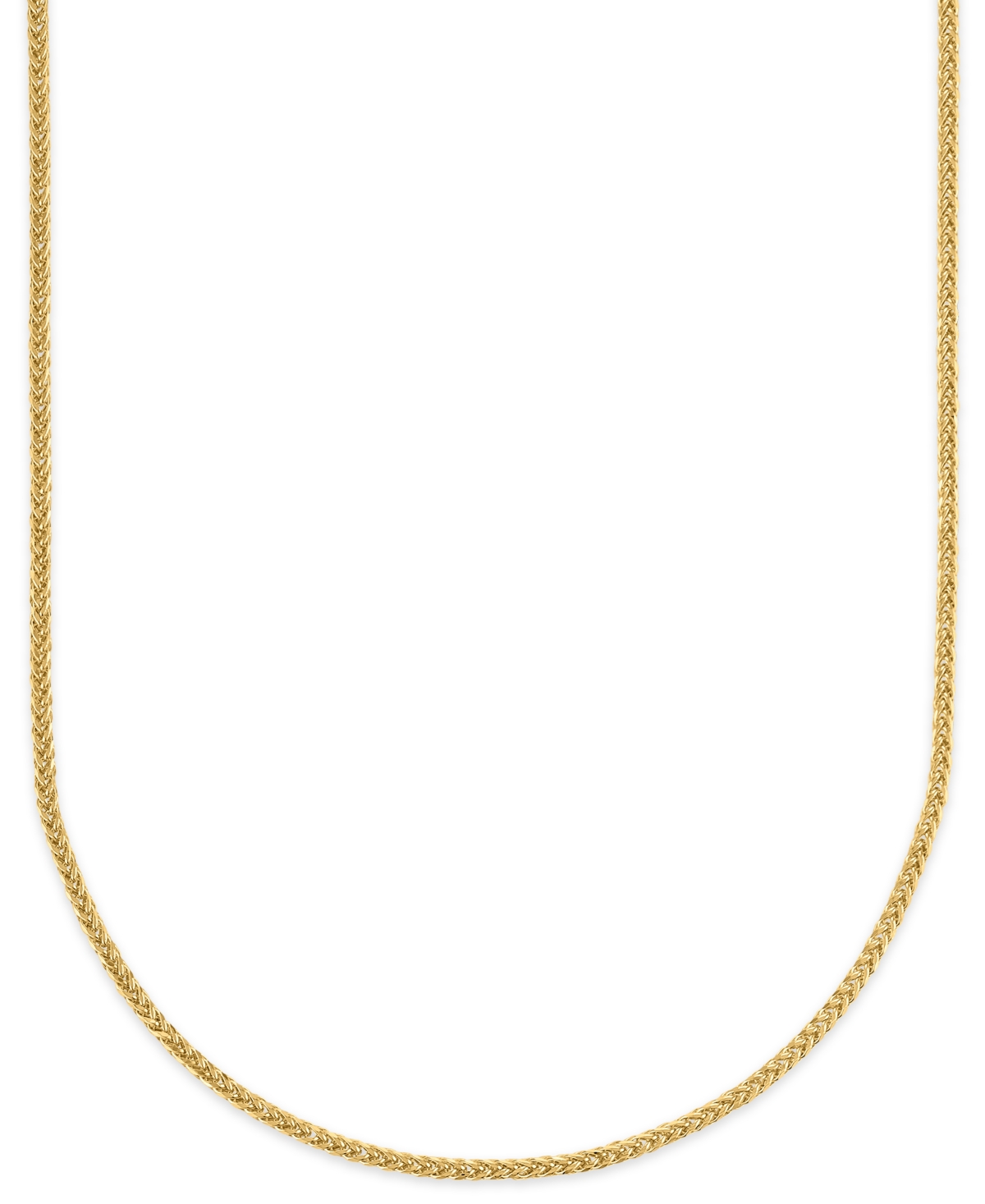 Diamond Cut Palmier Chain Necklace in 10k Yellow Gold - 10k Yellow Gold