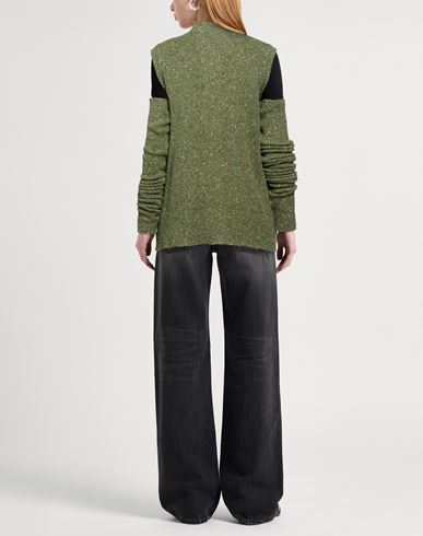 Woman Cardigan Military green Size M Virgin Wool, Polyamide, Viscose, Polyester