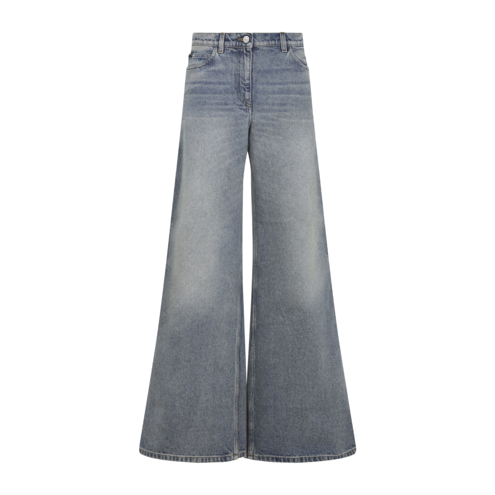 Jeans Vintage Medium Blue Cotton - Women