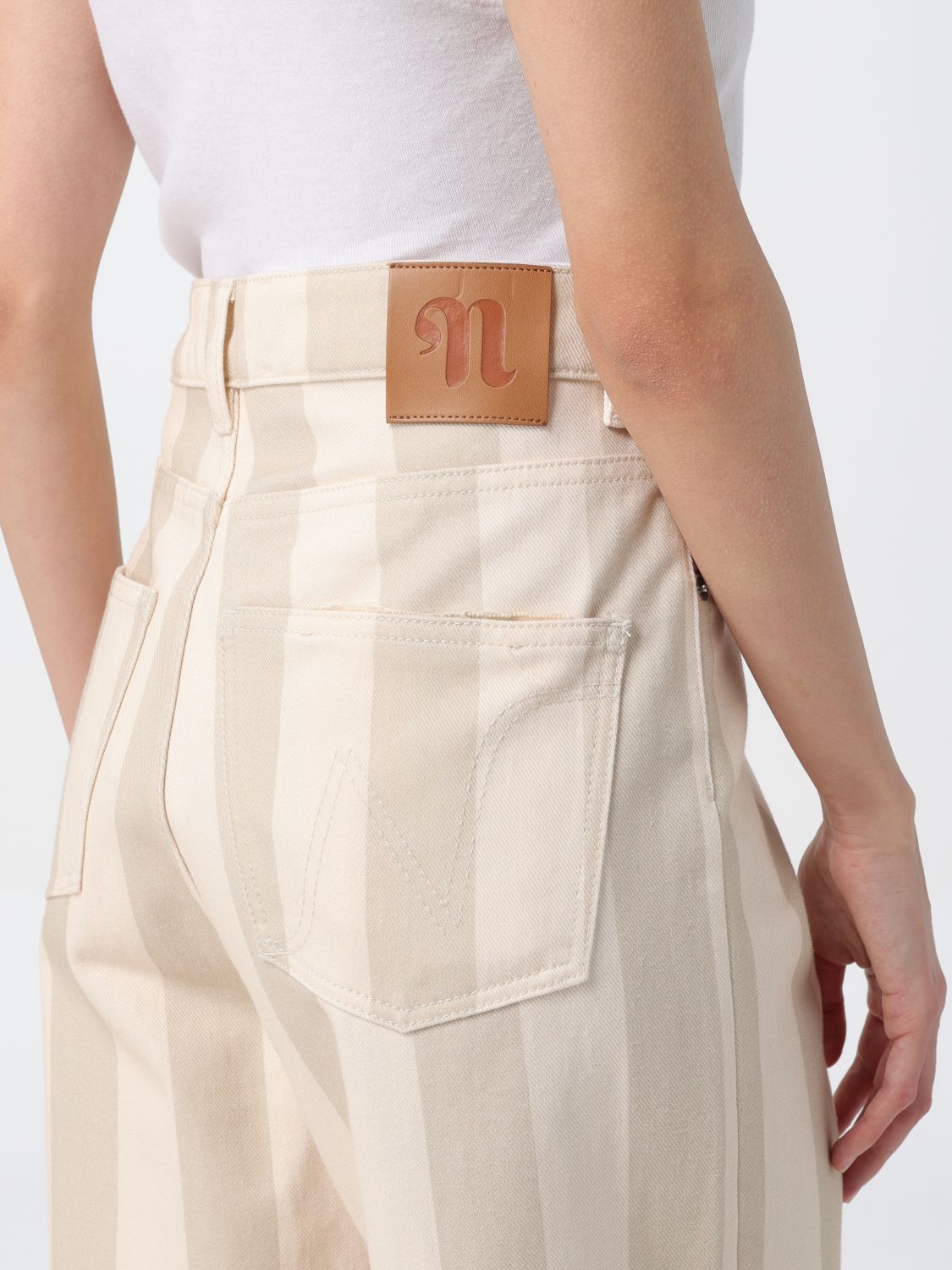 Jeans Woman color Beige