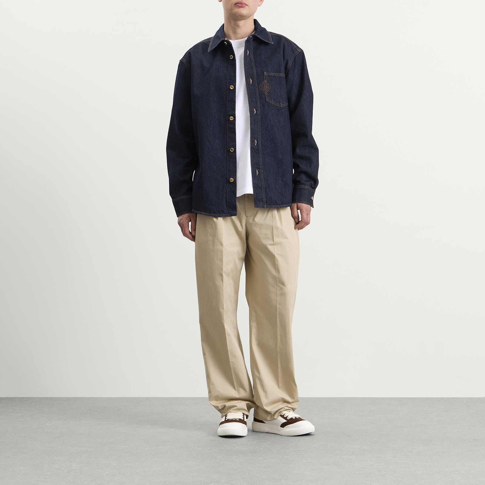 Men's Raw Denim Shirt Indigo