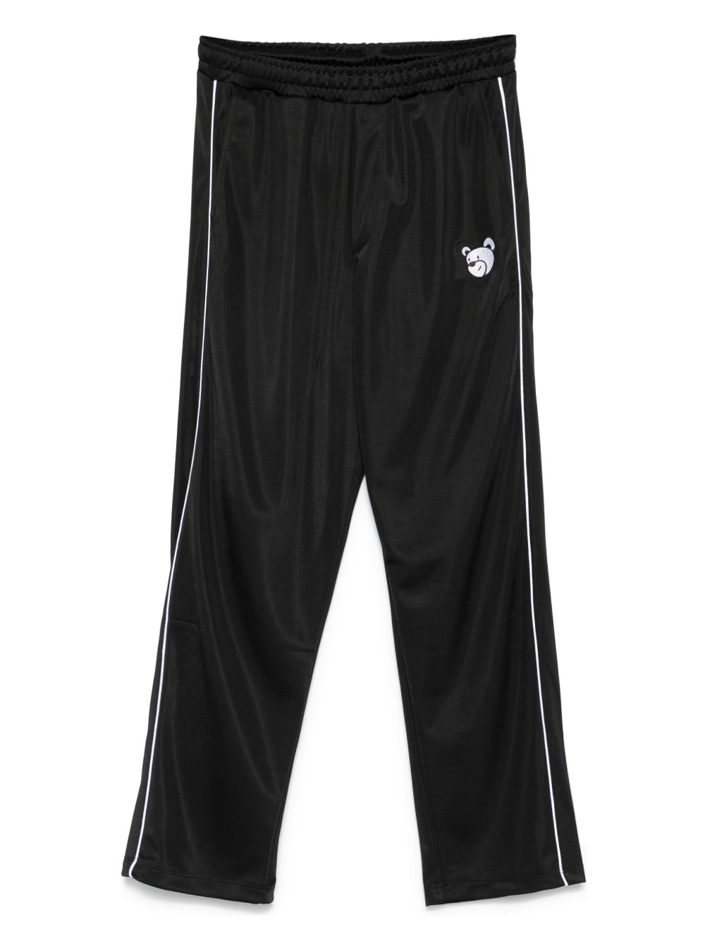 Logo-appliqué track pants - Black