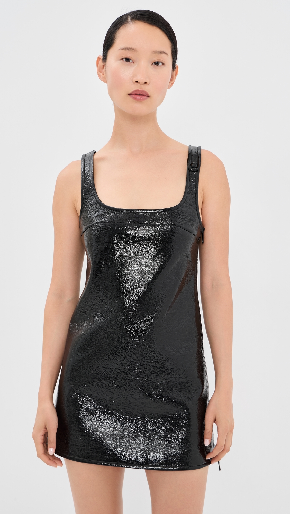 Reedition Vinyl Dress Black