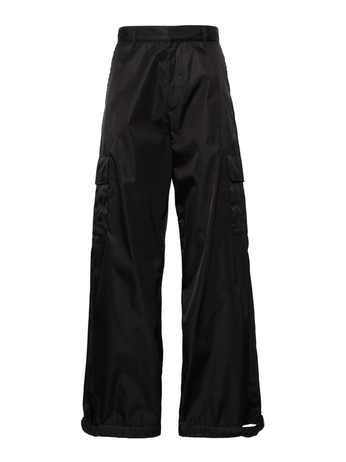 Wide-leg cargo trousers