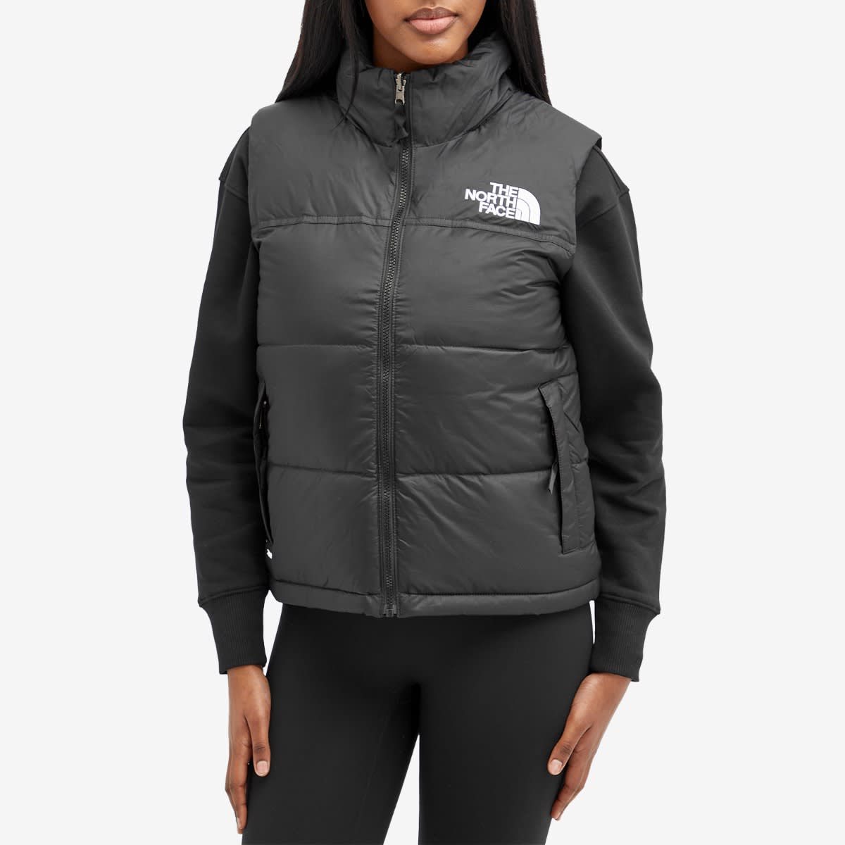Women's 1996 Retro Nuptse Vest in Recycled Black