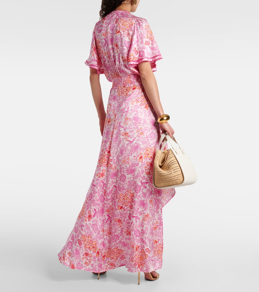Mabelle floral satin maxi dress