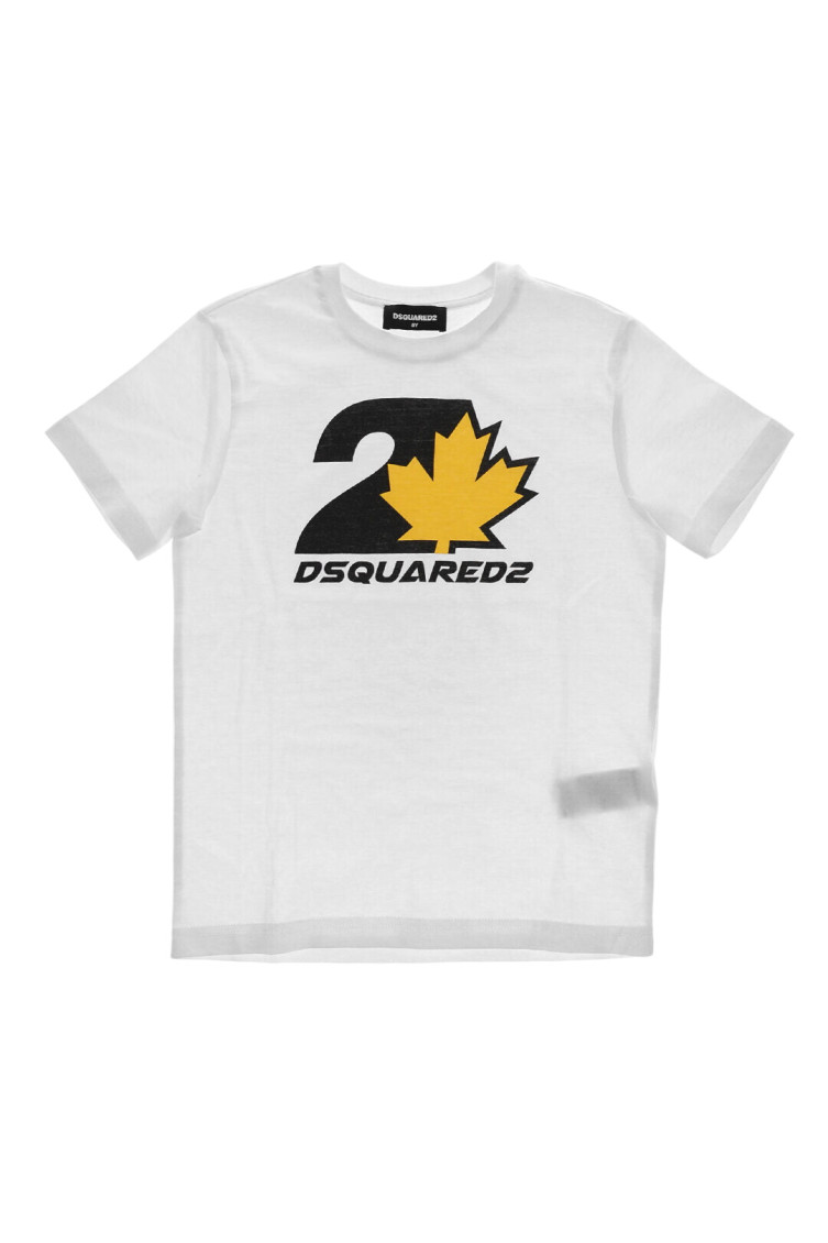 Boys White Graphic T-Shirt