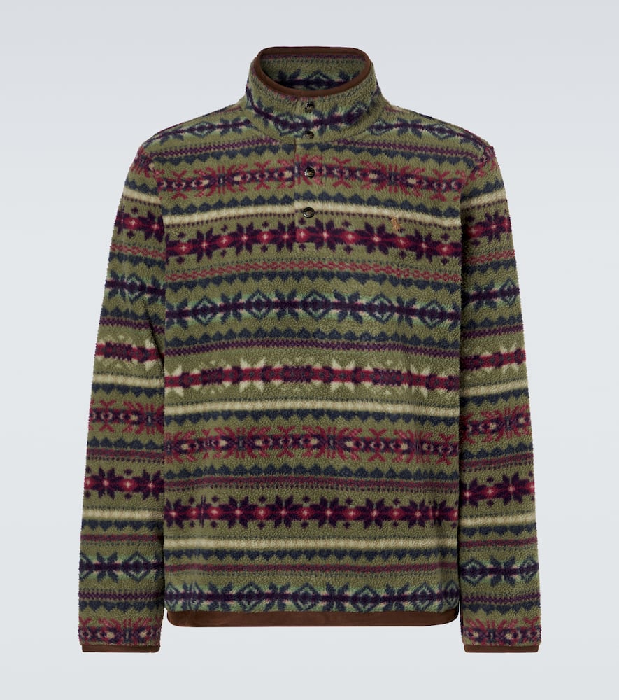 Printed teddy jacket