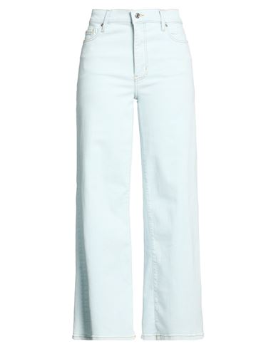 Woman Jeans Blue Size 25 Cotton, Pre