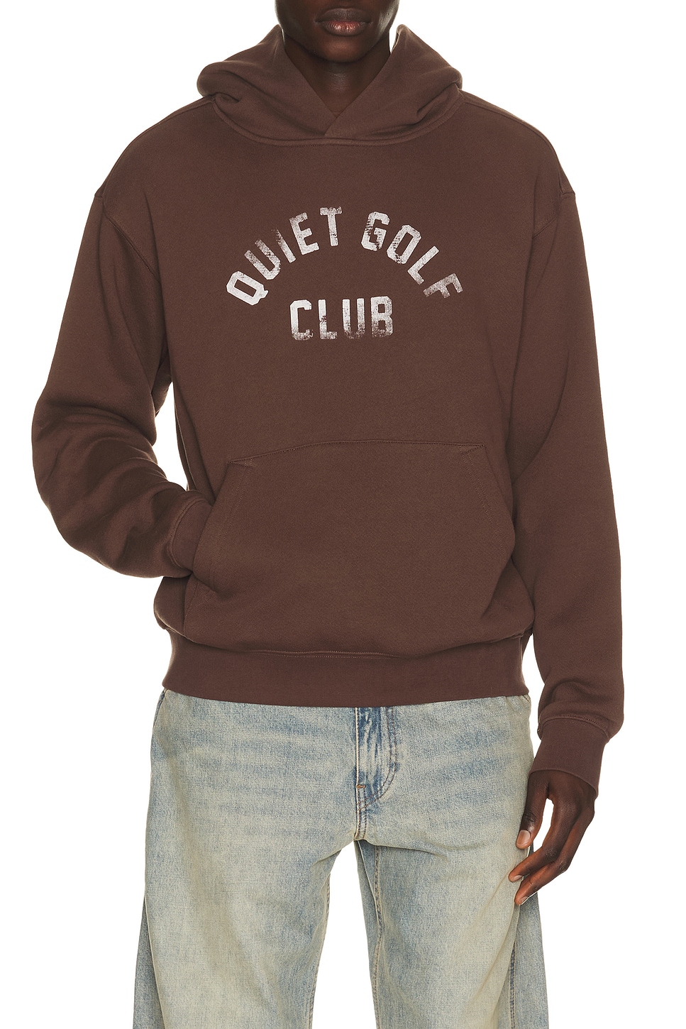 Quiet Golf QGC Hoodie in Brown