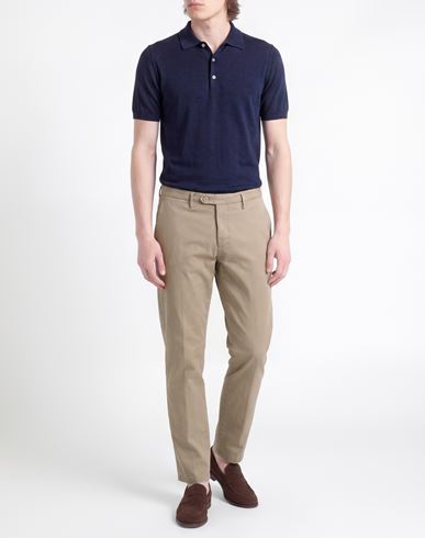 Man Pants Khaki Size 36 Cotton, Polyester, Elastane