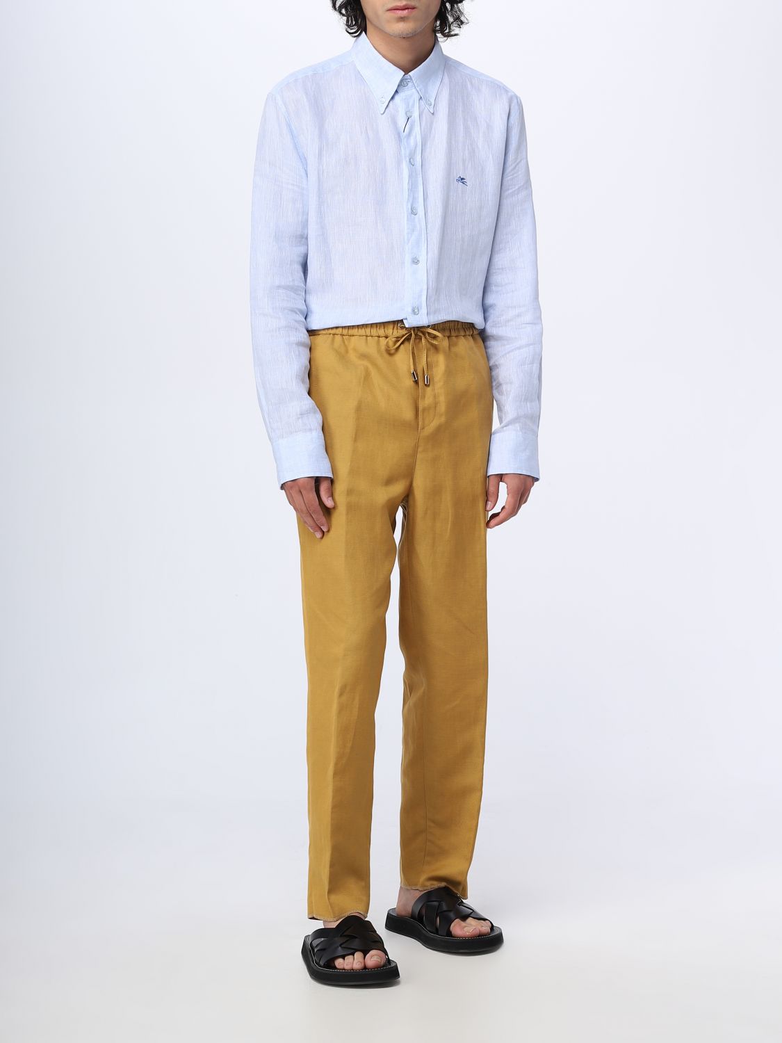 Pants Men color Ocher