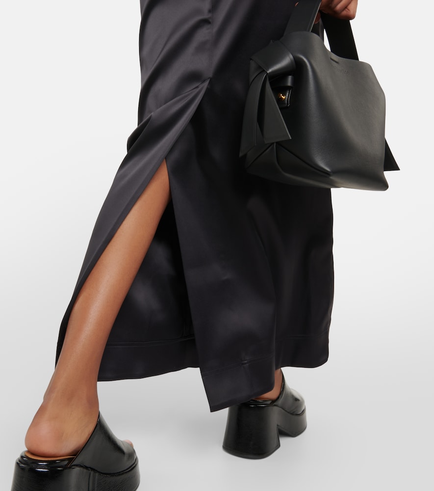Ganni Satin maxi skirt