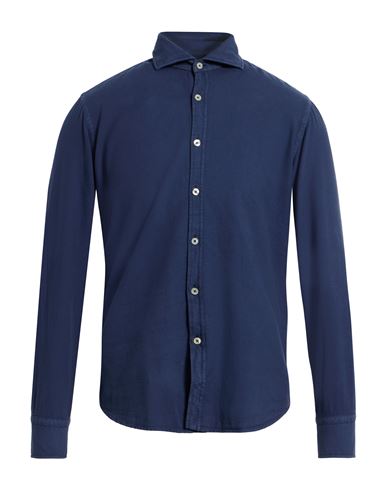 Man Shirt Navy Size 15 ½ Cotton