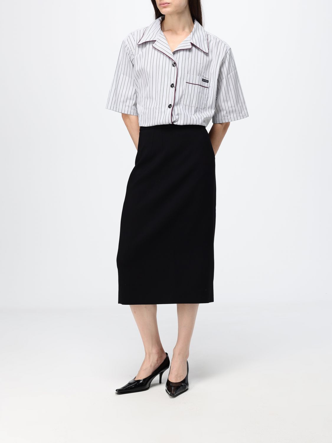 Skirt Woman color Black