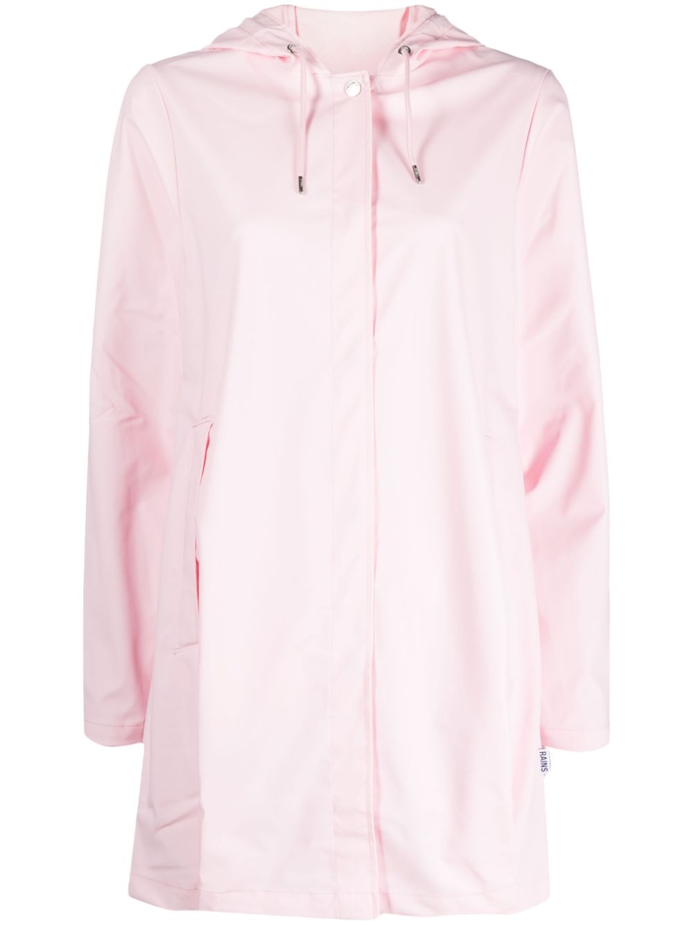 Button-up hooded parka - Black