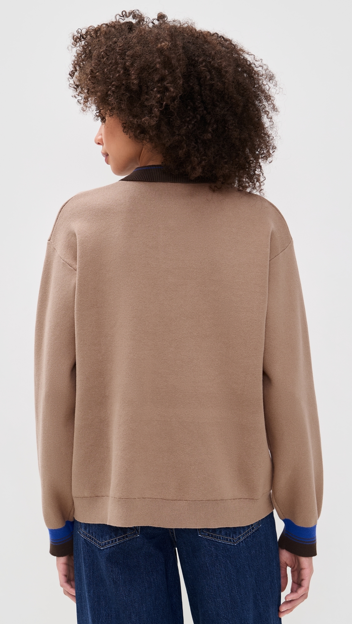 Chira Pullover Camel Blue Mix