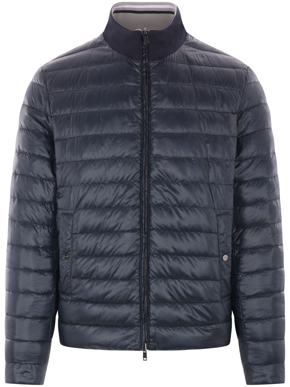 Reversible quilted jacket - Blue
