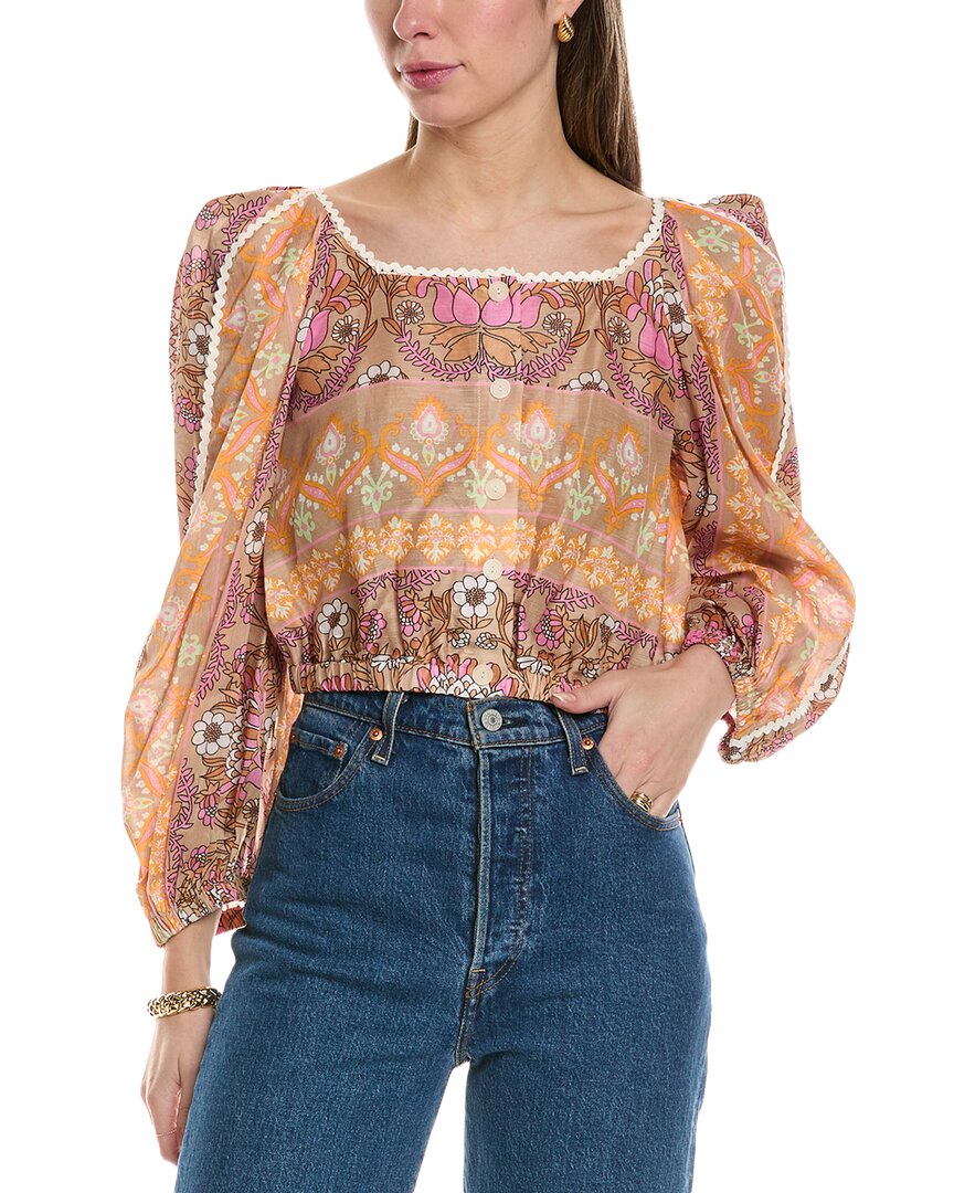 Linen-Blend Top