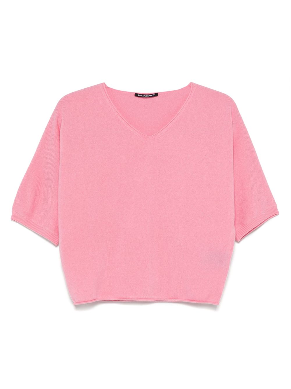 Luisa Cerano V-neck sweater - Pink