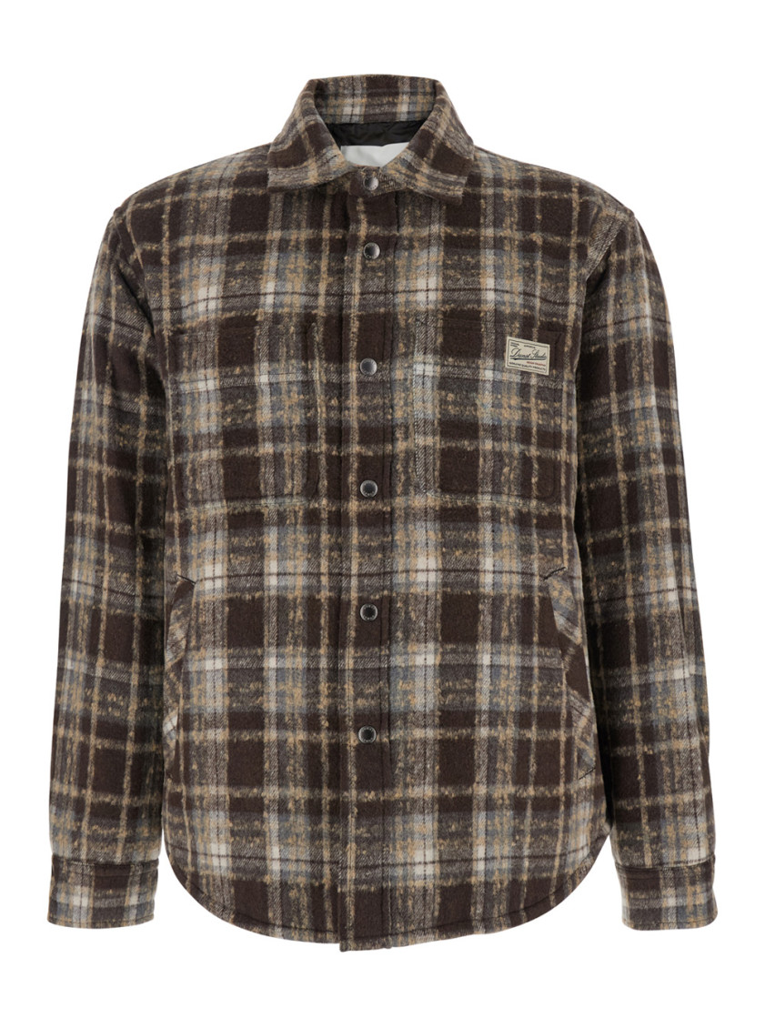 Unisex Quilted Check Flannel Shirt