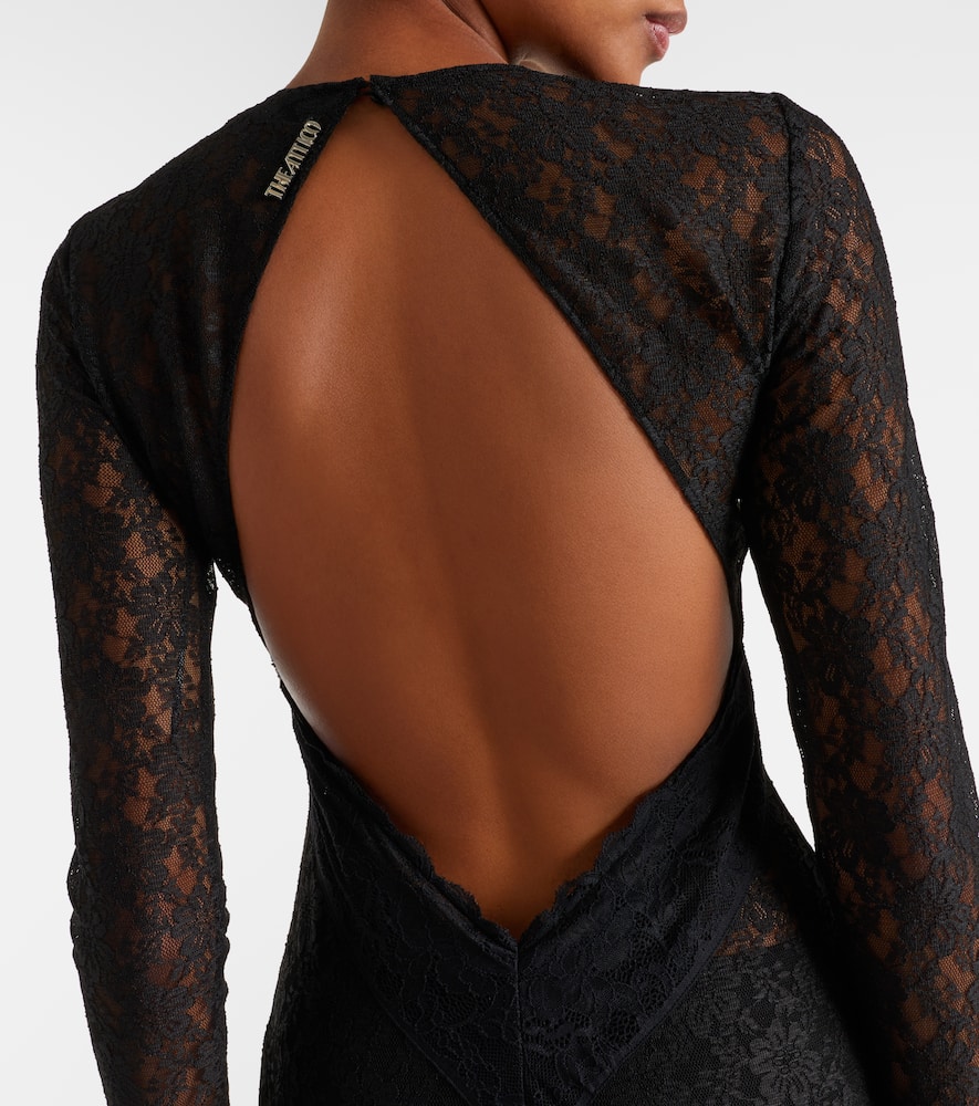 Floral lace cocktail dress