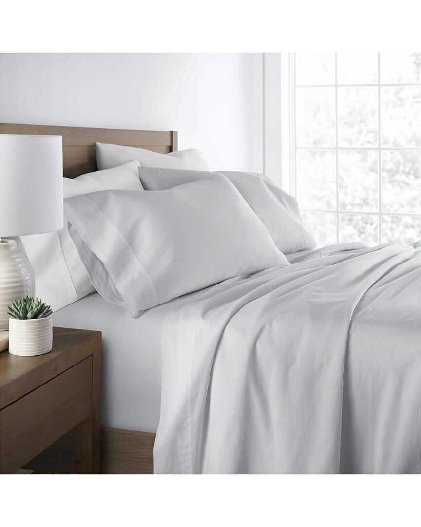 300Tc Solid Brushed & Washed Cotton Sheet Set