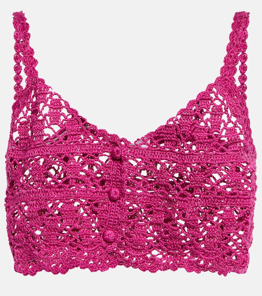 Bianca crochet cotton crop top