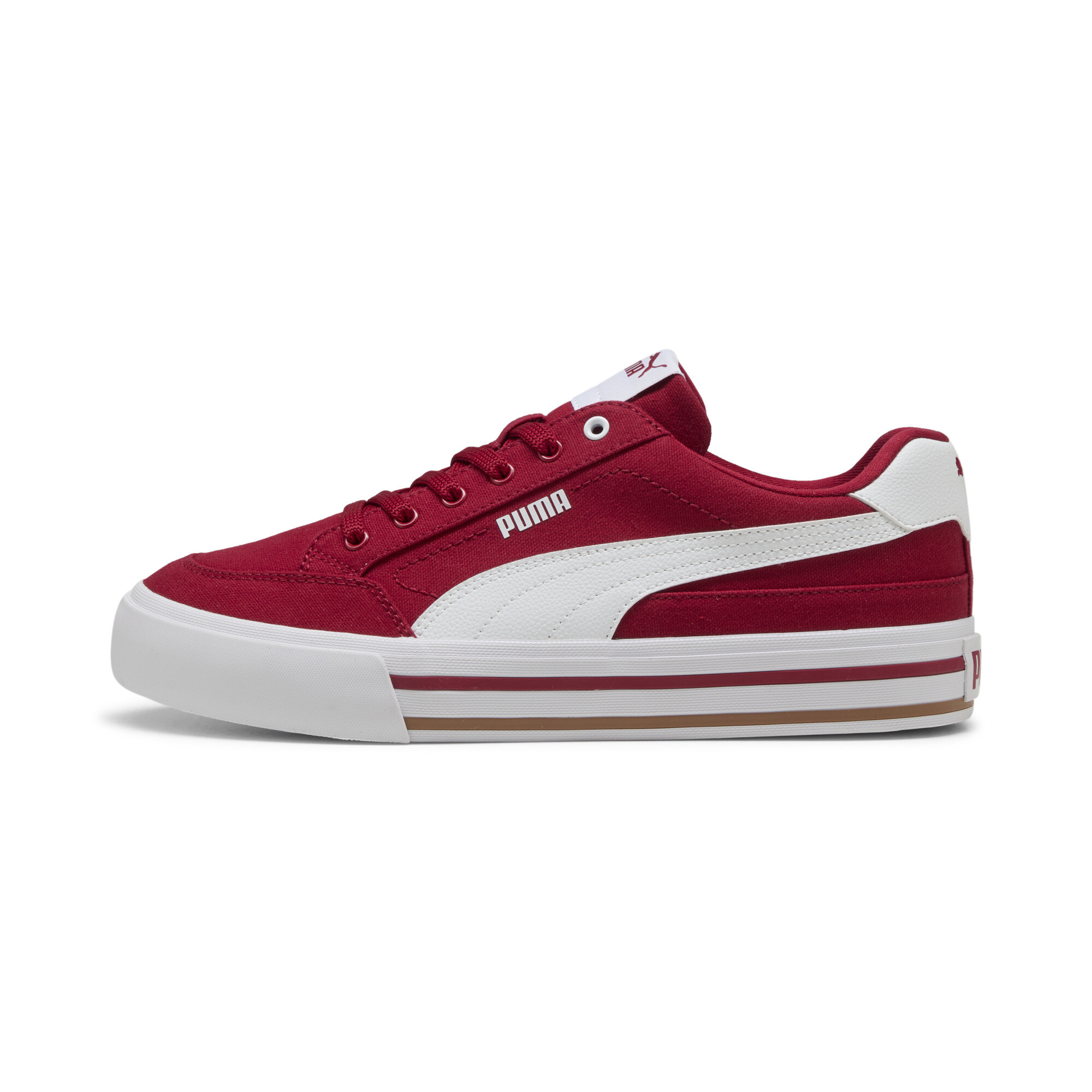 PUMA Court Classic Vulcanized Formstrip Sneakers in Red