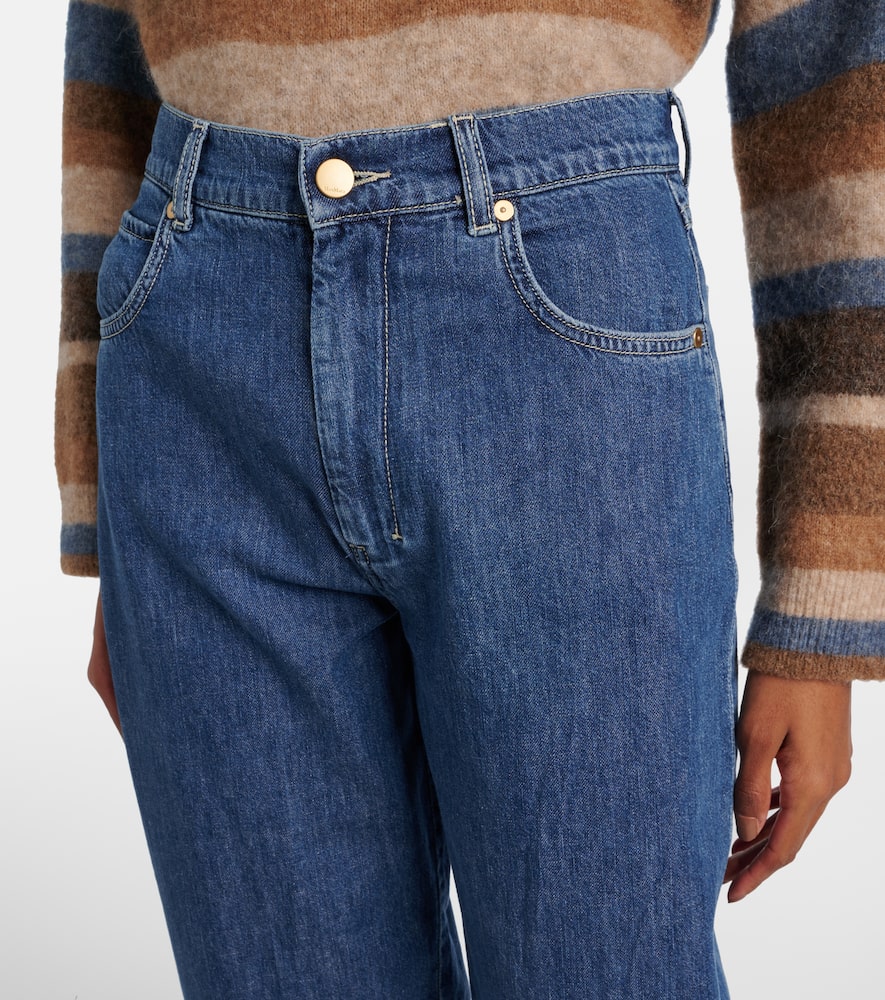 Masia high-rise barrel-leg jeans
