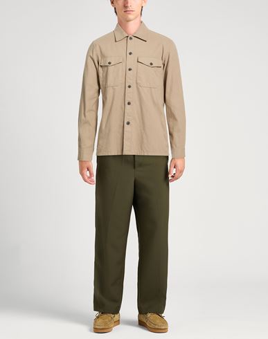 Man Shirt Sand Size S Cotton, Polyester