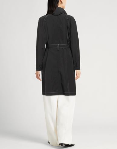 Woman Overcoat & Trench Coat Black Size 10 Polyamide