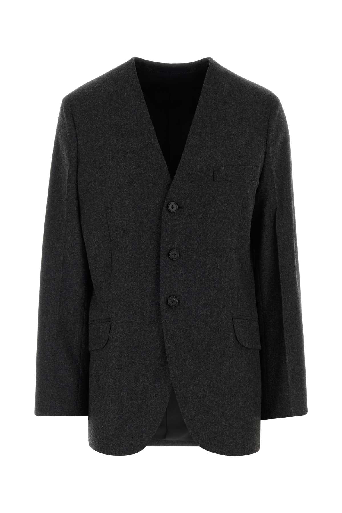 Wool Blazer — Gray