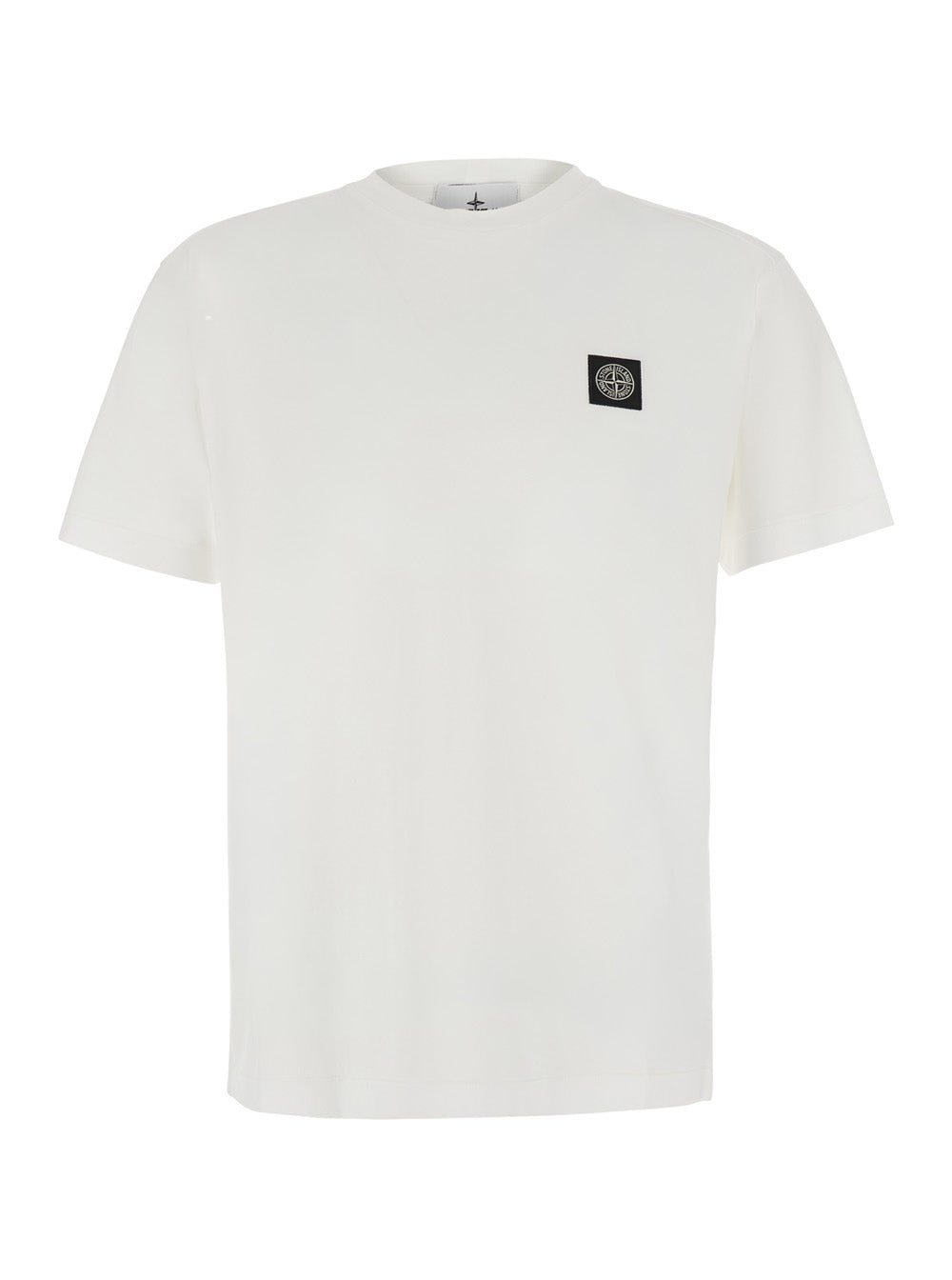 Logo-Patch Cotton T-Shirt — White