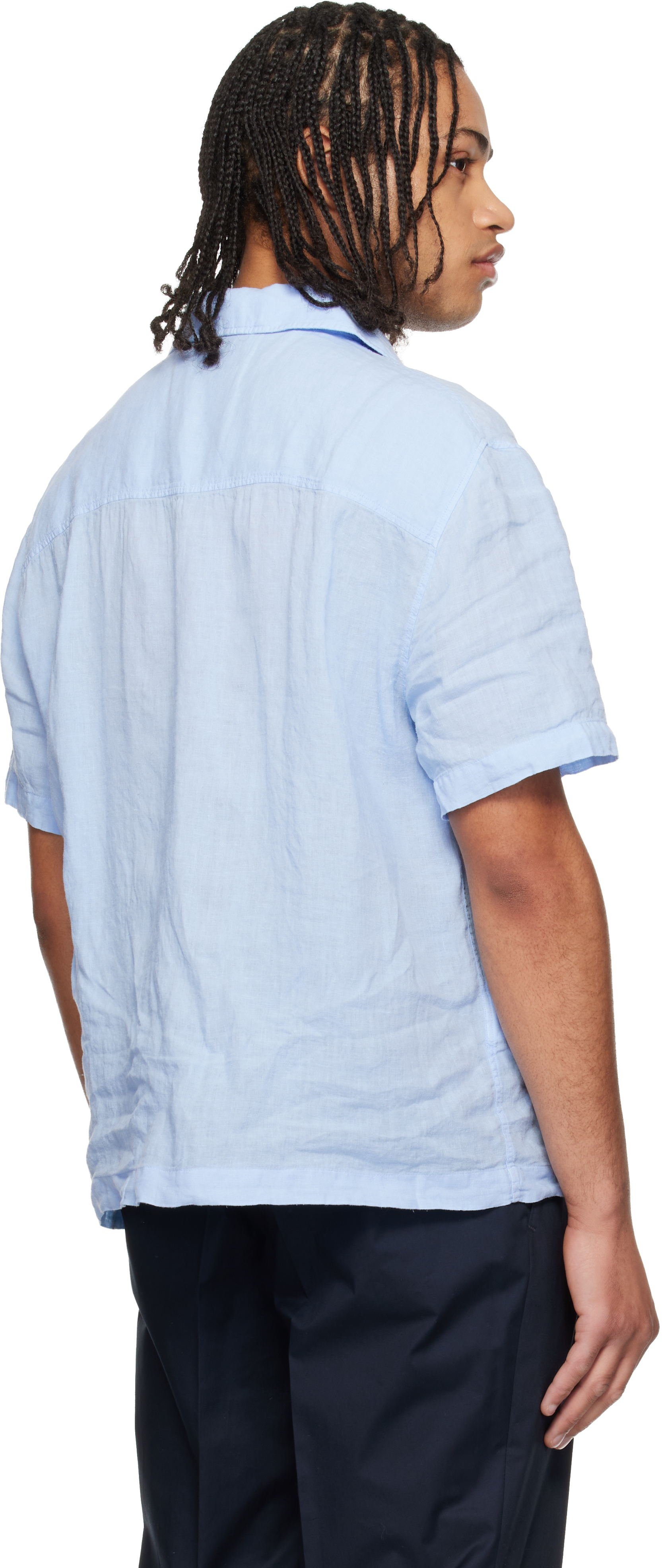 Blue Camp Collar Shirt