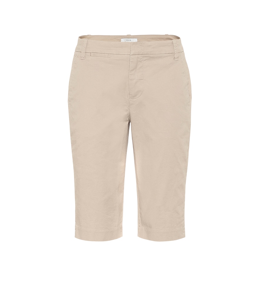 Vince Mid-rise cotton Bermuda shorts
