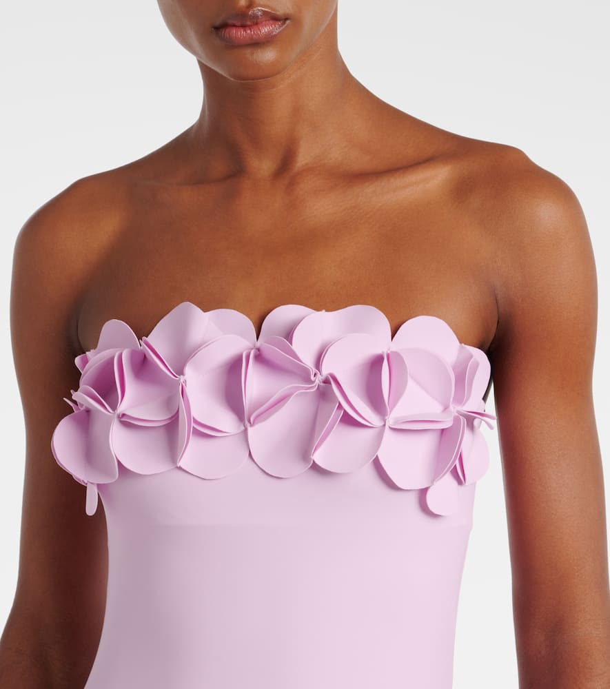 Floral bandeau swimsuit