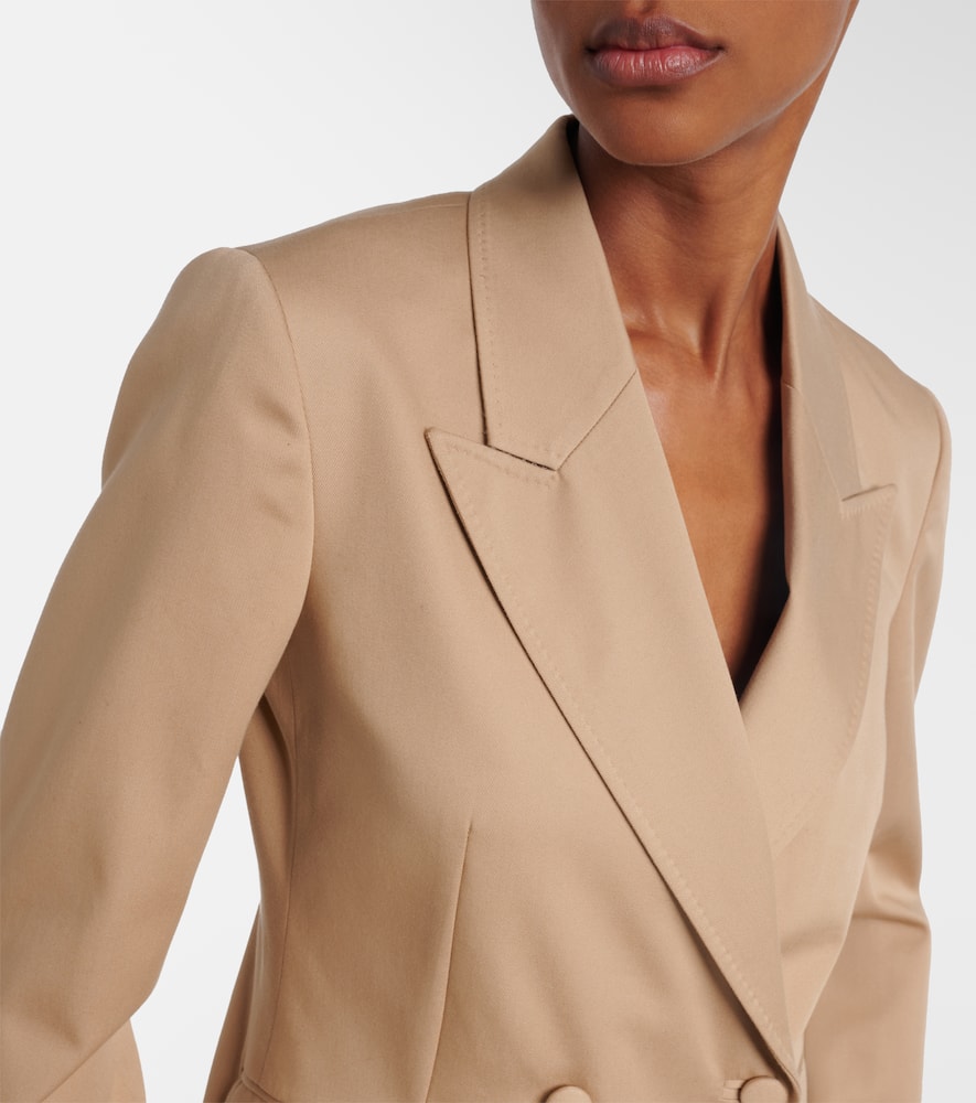 Angela double-breasted cotton blazer