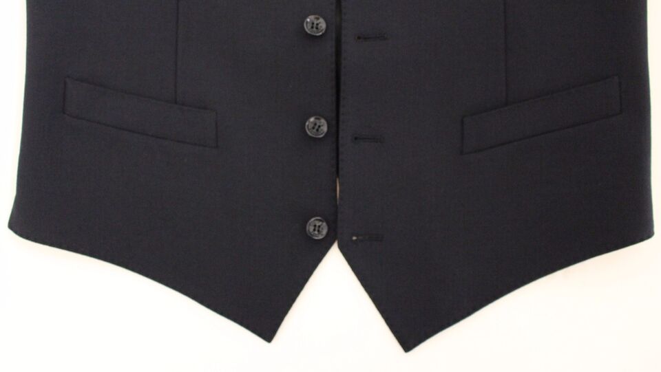 Wool Formal Dress Vest — Navy