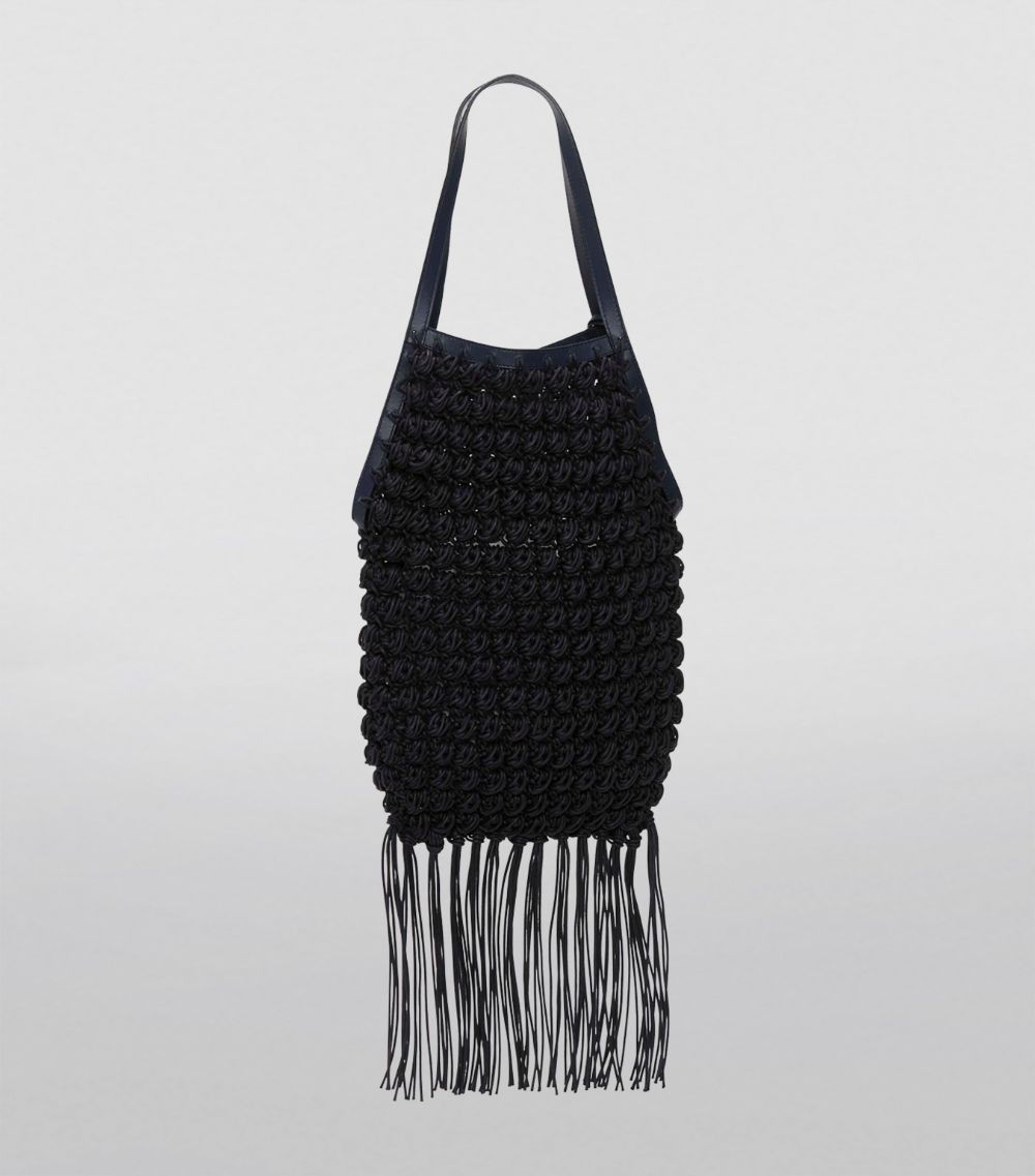 Large Crochet Popcorn Shopper Bag