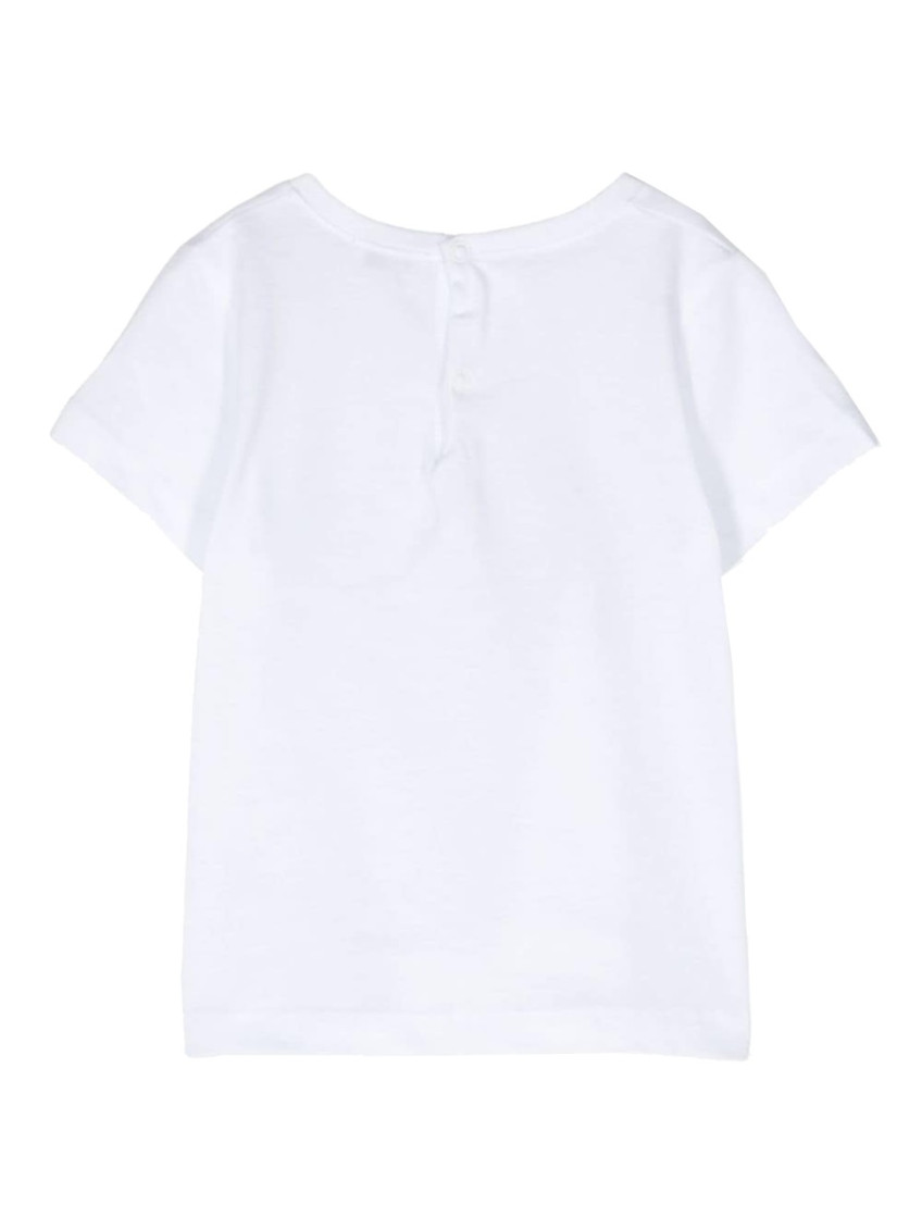 Baby Girl White Graphic T-Shirt
