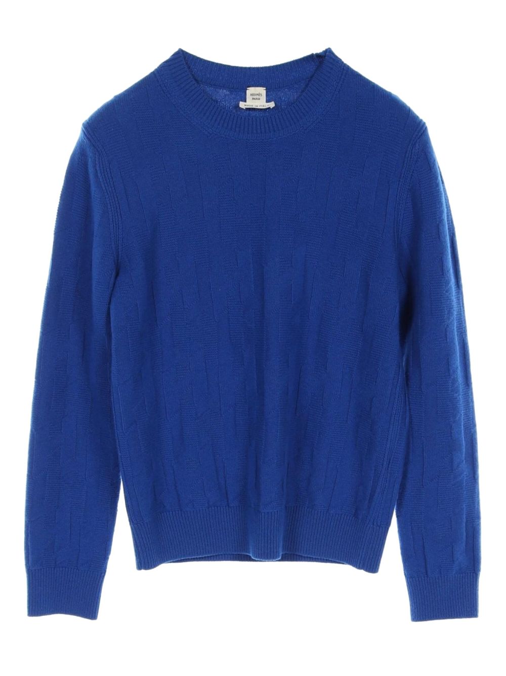 Hermès Pre-Owned 10's H-motif sweater - Blue