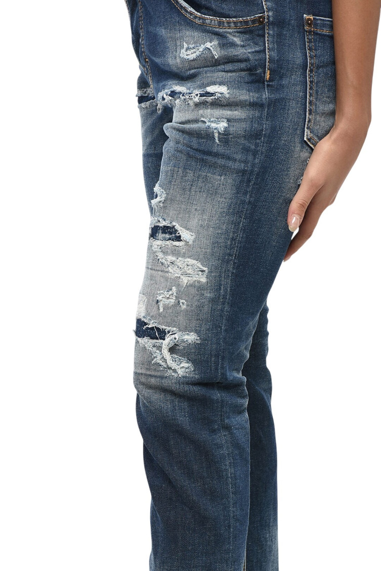 S.s. Medium Ripped Wash Cool Girl Cropped Jeans