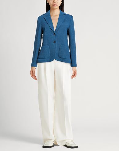 Woman Blazer Deep teal Size 10 Virgin Wool, Polyamide, Elastane