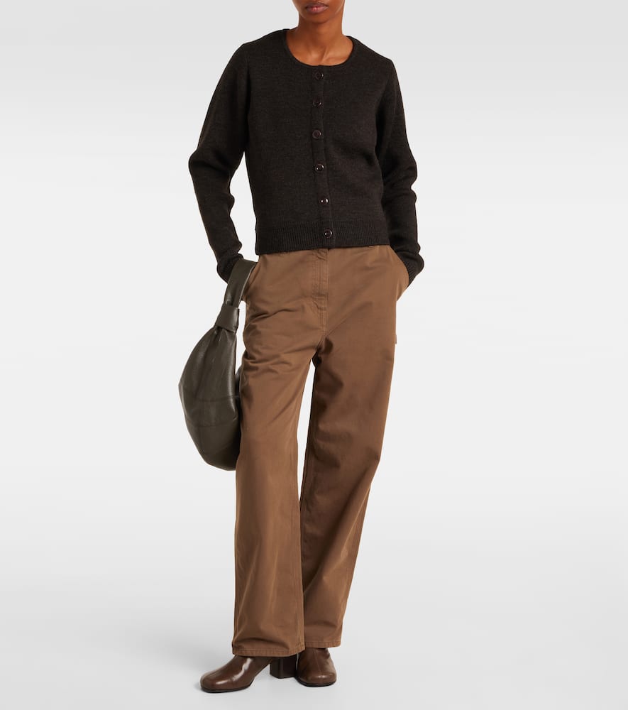 Ribbed-knit cardigan