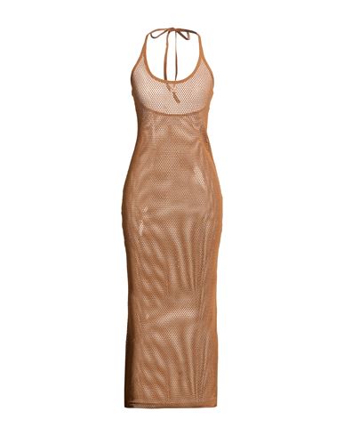 Courrèges Woman Maxi dress Sand Size XS Cotton