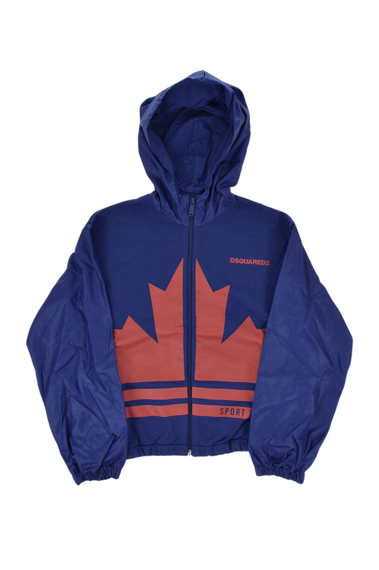 Boys Blue Graphic Jacket