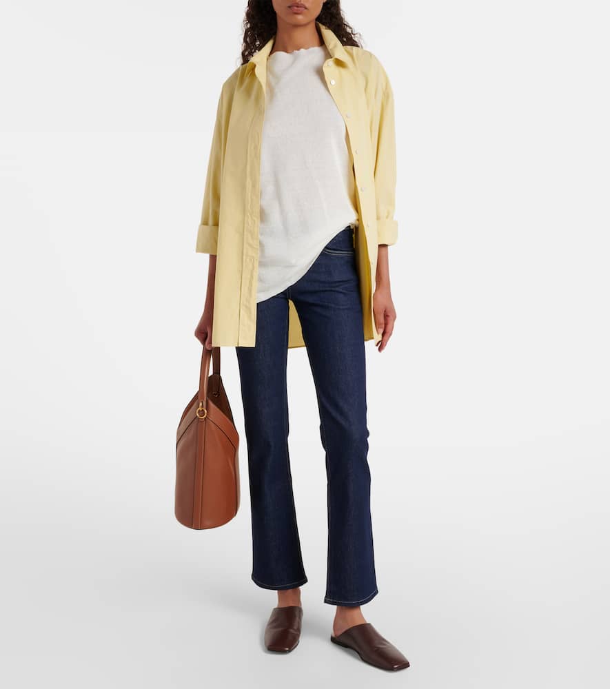 Cologne mid-rise straight jeans