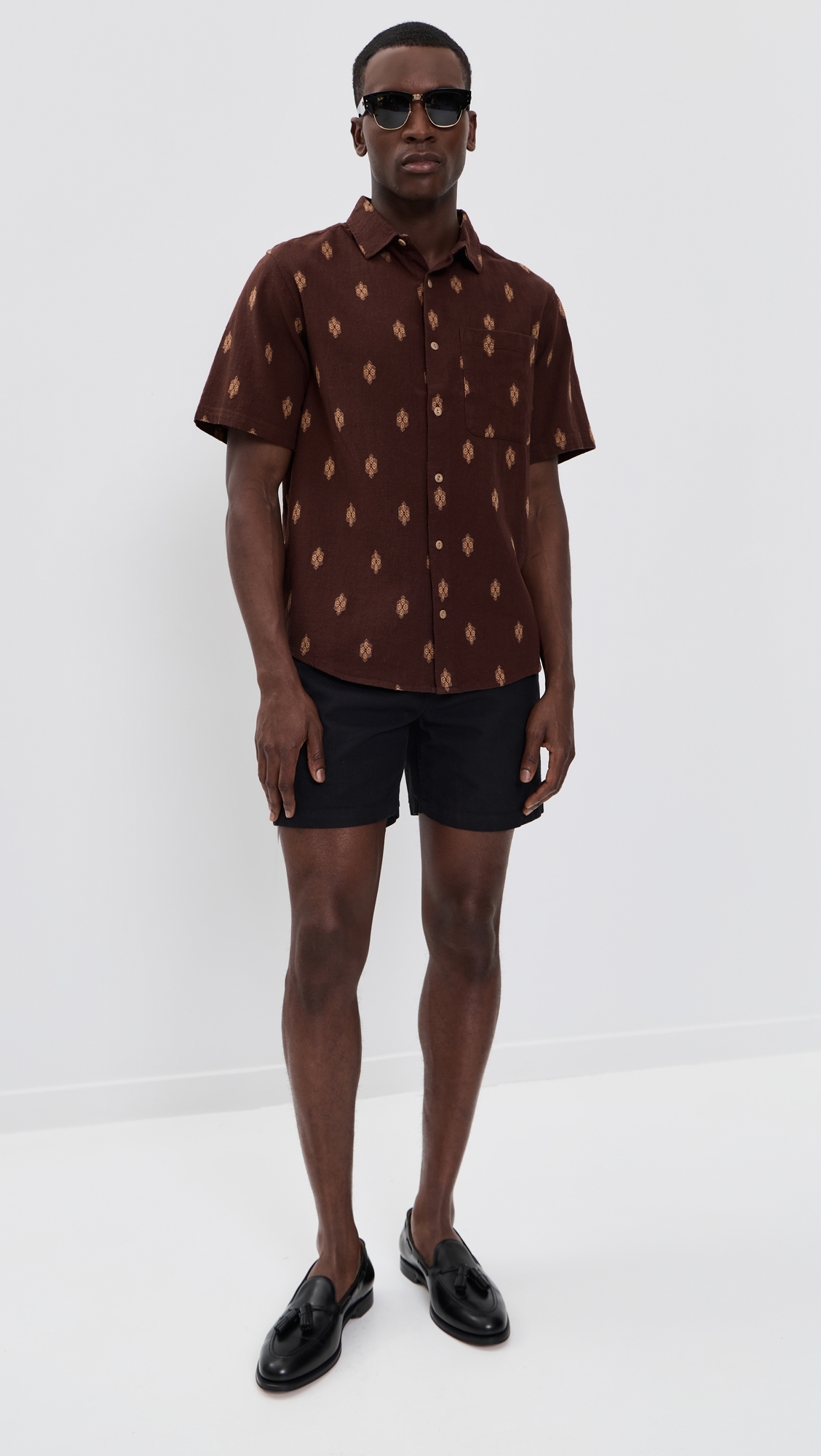 Linen Shorts Black